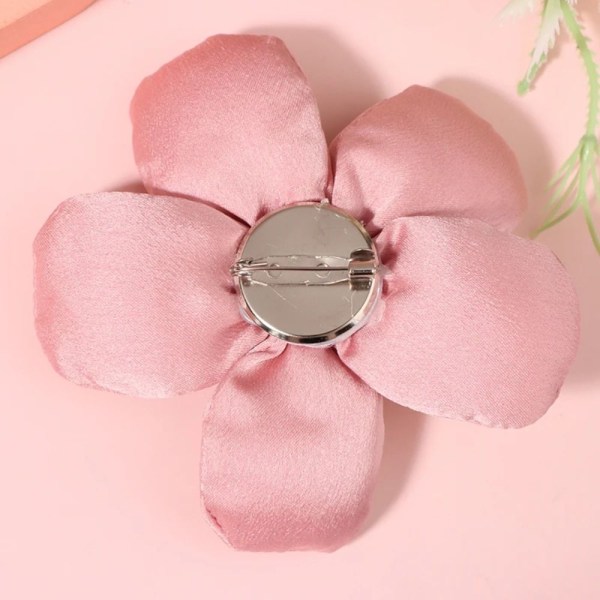 Mote Stoff Brosje Blomster Design Brosje Pins BEIGE NO BROOSJE beige no brooch-no brooch