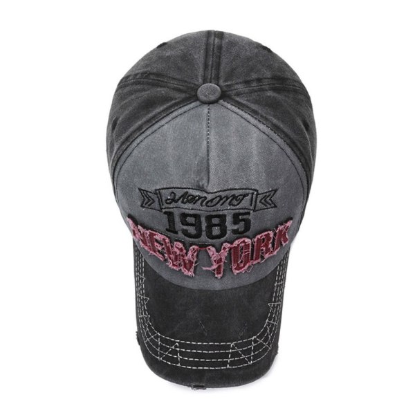 Brev Broderi Baseball Kasketter Snapback Hatte VINRØD wine red