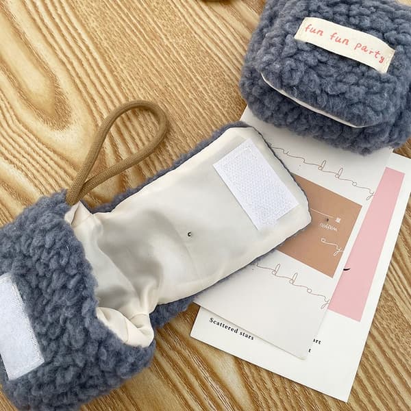 Trådløs øretelefonpose Nøgle Møntpose GRÅ GREY