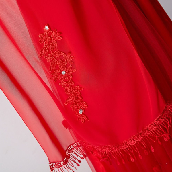 Lace Shawl Wedding Cape TUMMAN PINK Dark pink