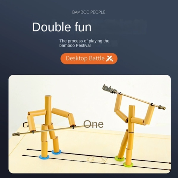 Tre fekting Puppet Bamboo Mann Battle Wooden Bots