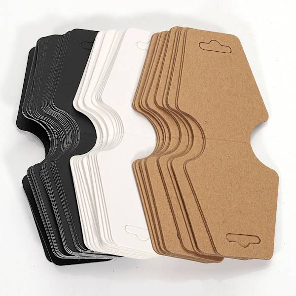 50ST Smyckesförpackningskort Displayhållare Kartong 2-BRUN2 2-Brown2