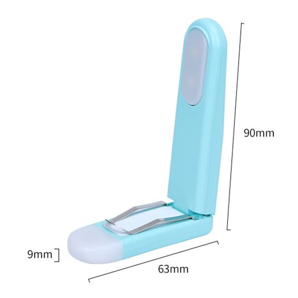 Klemme-leselampe LED-boklys BLÅ Blue