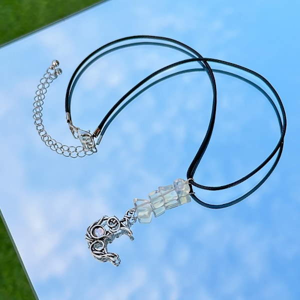 Oregelbundet Broken Stone Halsband Star Moon Pendant Halsband 3 3 3