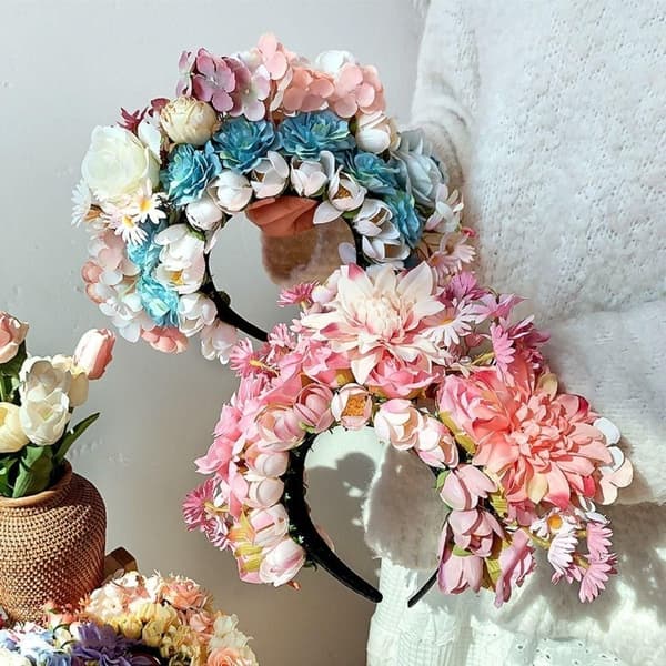 Kunstig Blomst Hodeplagg Silkeblomst Hårnål 8 8 8