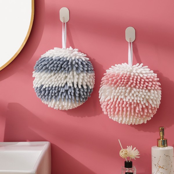 Chenille Handboll Hängande Handduk BLÅ blue