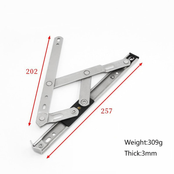 Topphängda fönstergångjärn Fönsterstöd 10INCH3MM 10INCH3MM 10inch3mm