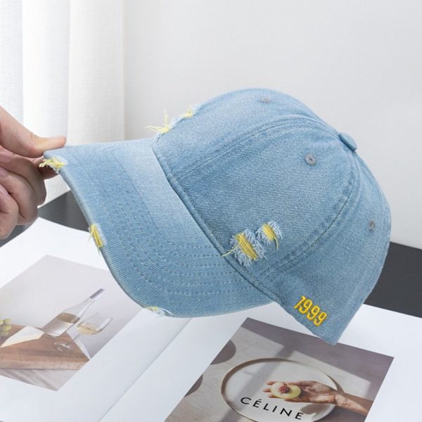 Muodikas Holes Cap Cap KELTAINEN Yellow