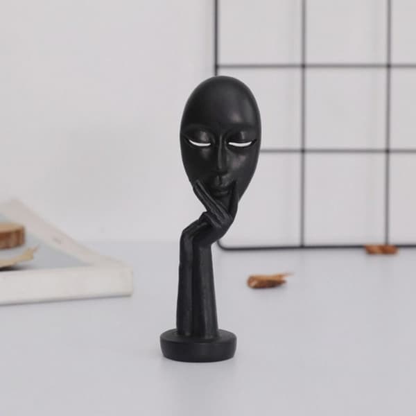 Abstrakt Statuett Figur Skulptur HVIT white