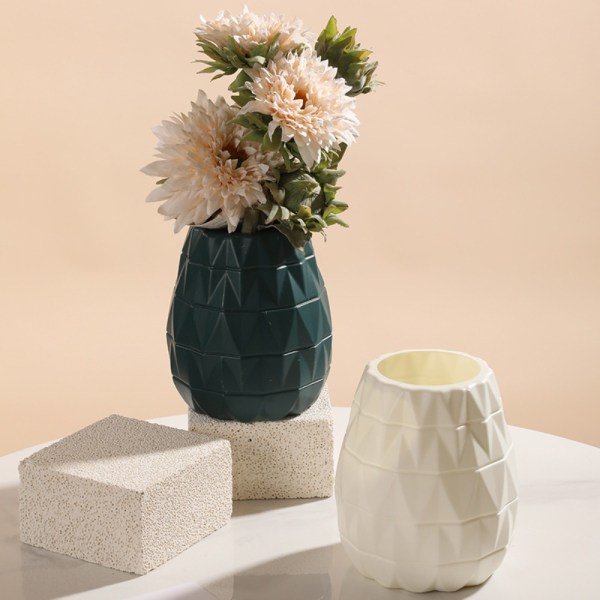 Blomstervase Urtepotte HVID White