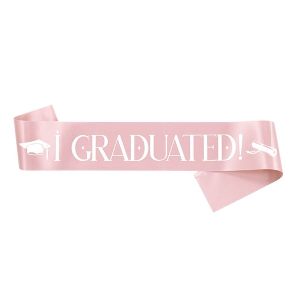 I GRADUATED Sash Graduate Skulderstropp ROSA I GRADUATED I pink I GRADUATED-I GRADUATED