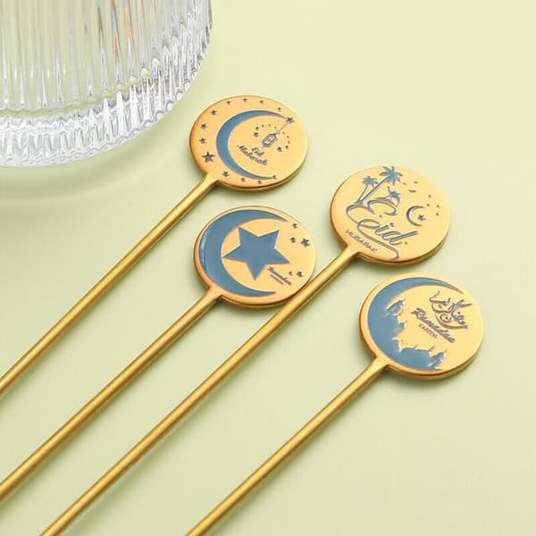 Stjerne Måne Ske Gaffel Sæt Dessertkage Ske SPOON-3 SPOON-3 spoon-3