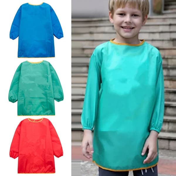 Sand Tower Smock-förkläde Långärmat förkläde GRÖN L green L