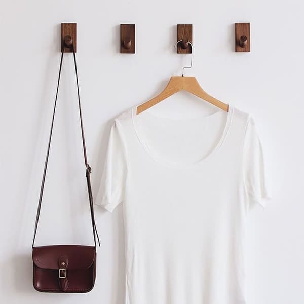 Væg Krog Håndklædeholder VALNØD VALNØD Walnut