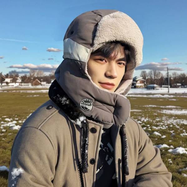 Öronlapp Cap Bomberkeps MÖRKGRÅ Dark grey
