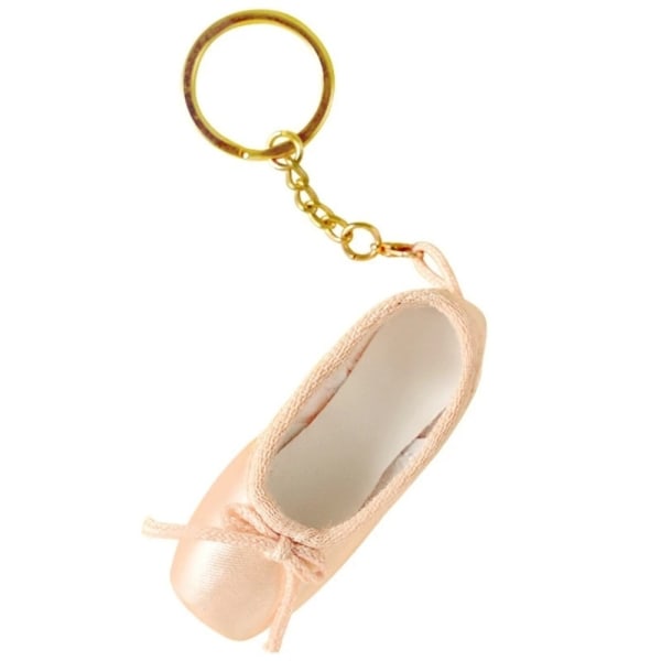 Satin Pointe Sko Nøglering Ballet Sko Sød nøglering CHAMPAGNE Champagne