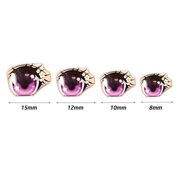 Cartoon Eyes Stickers Anime figur dukke 8MM 8MM 8mm