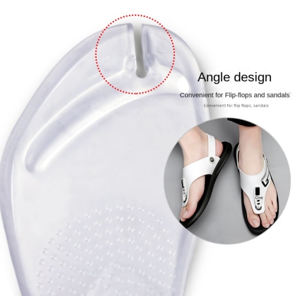 Flip Flop Geelityynyt Pehmusteet Kengät Kädensijat Läpinäkyvä L transparent L