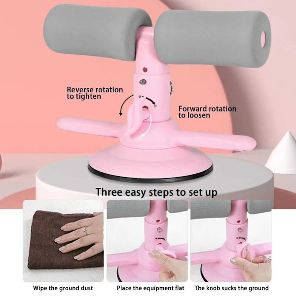 Sit Up Assistant Sport Sit-Up Bar PINK pink