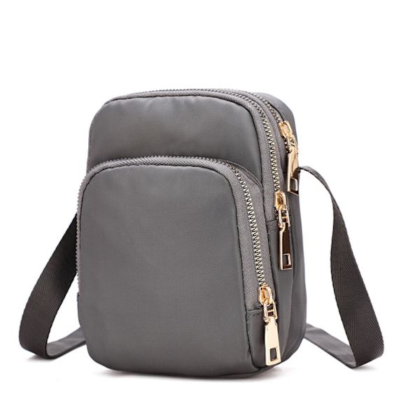 Kvinder Crossbody lynlåstaske Mobiltelefon Skuldertaske MØRKEBLÅ Dark Blue