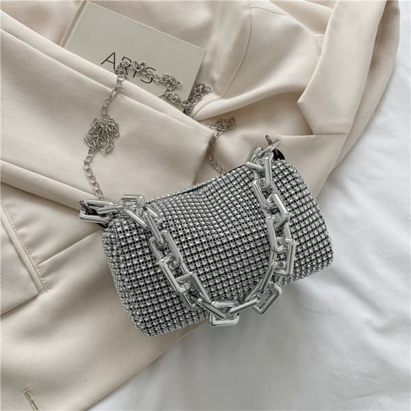 Skulderveske Mini Håndvesker SØLV Silver