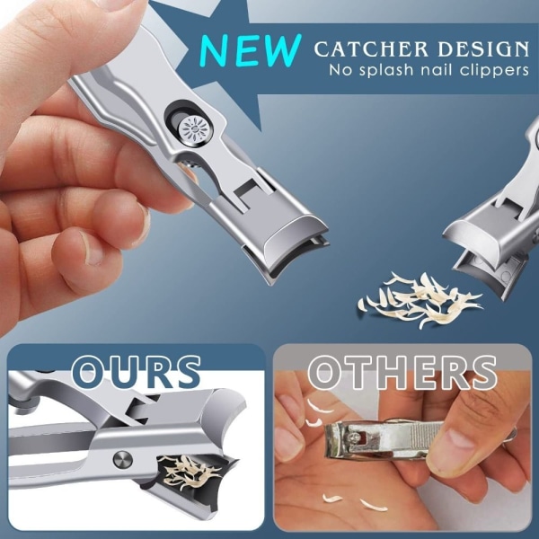Super Sharp Negle Clippers Wide Jaw Ppening Negle Clipper Negle silver