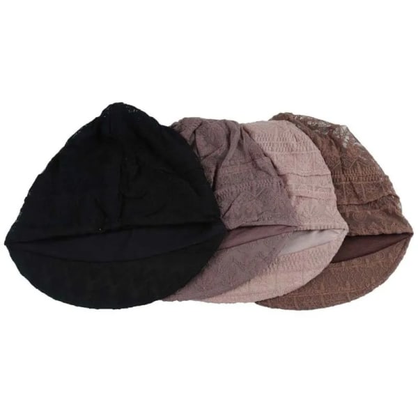 Pitsi Hijab Caps Lyhytlieriset Bonnets VAALEENLILA light purple