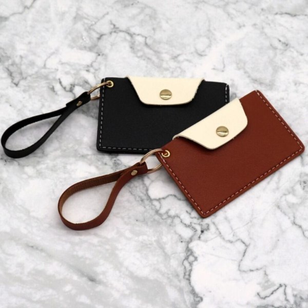 Slim Card Bag Kortpaket MÖRKBRUNT Dark Brown