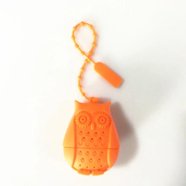 Owl Tea Strainer Løsblads te-infuser ORANGE Orange