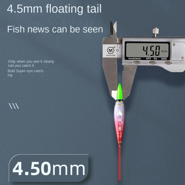 Elektronisk Fiskefløt Lett Fløte GRØNT LYS PP-01 PP-01 Green Light PP-01-PP-01