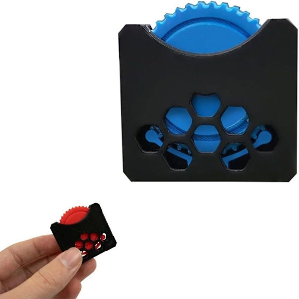Fidget Click Wheel Toy Clicking Wheel Fidget SVART RÖD SVART Black Red