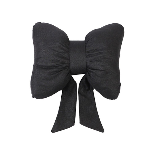 Auton niskatuen tyyny Bowknot kaulatyyny MUSTA NISKAN TYYNY black Headrest Pillow-Headrest Pillow