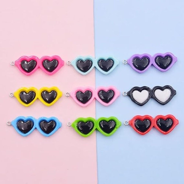 Aurinkolasit Charms Heart Resin DIY Charm Heart Resin aurinkolasit