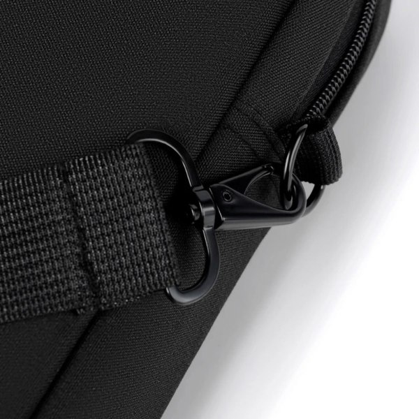 Split Fabric kannettavan tietokoneen laukku Kädessä pidettävä olkalaukku MUSTA black