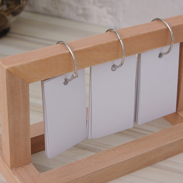 Wooden Perpetual Calendar Flip Månad Datumvisning 3 3 3