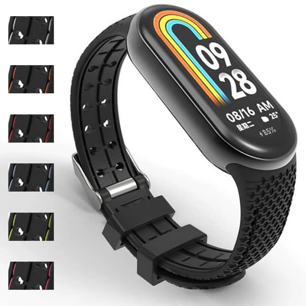 Klockarmband i silikongummi GRÅ grey