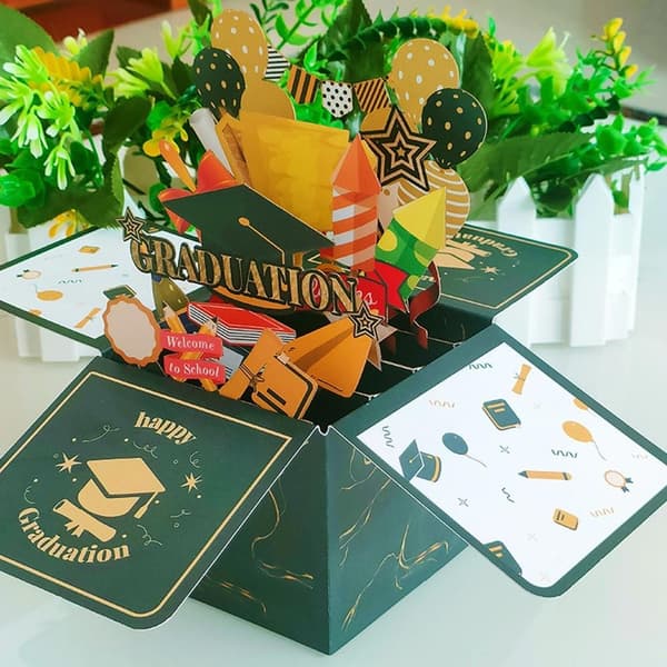 3D Pop-up Bukett Papirblomster 4 4 4