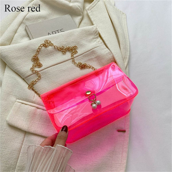 Kedja Axelväska Crossbody-väska ROSE RED rose red