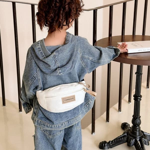 Børne Mavetaske SORT Black