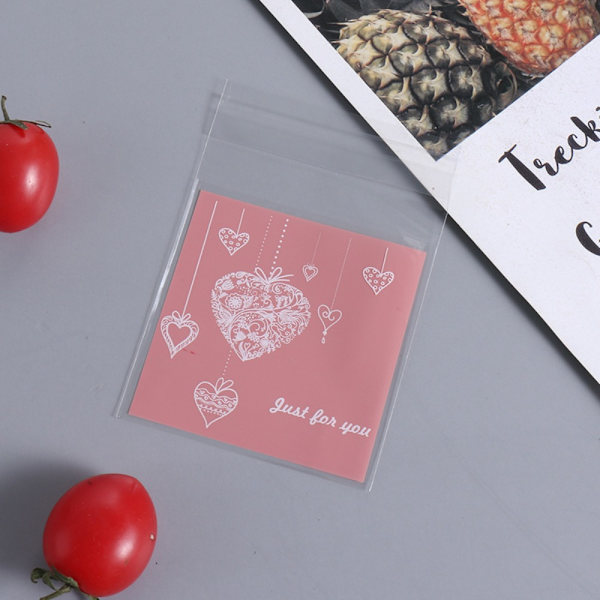 100 stk Cookies Pakkeposer Snack Bakepakke 10X10CMC C 10x10cmC