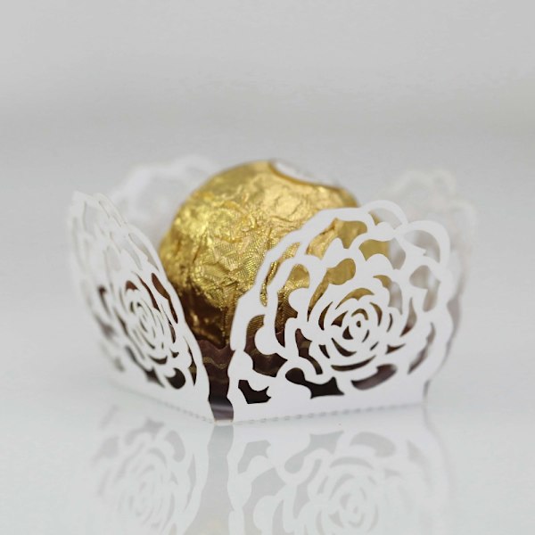 50 stk Chokoladebakke Papir Chokolade Slikkopper SORT SORT Black