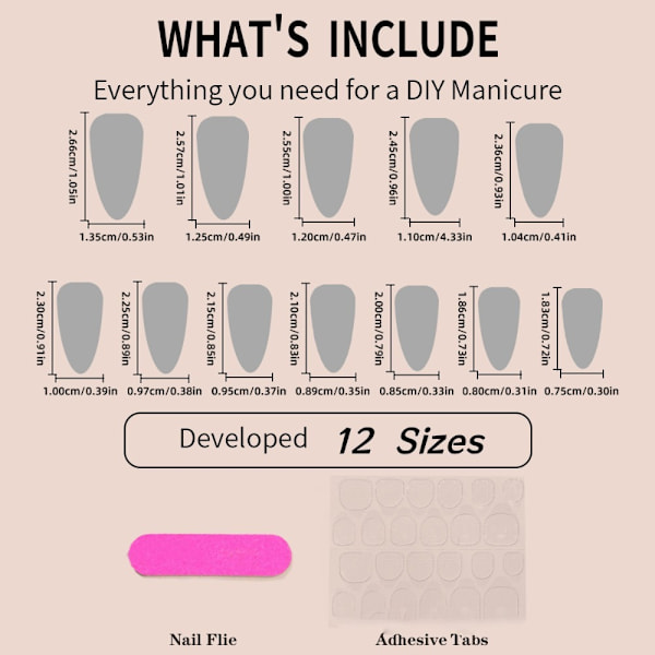 Almond Fake Nails Tekokynnet XH-89-85 XH-89-85 XH-89-85