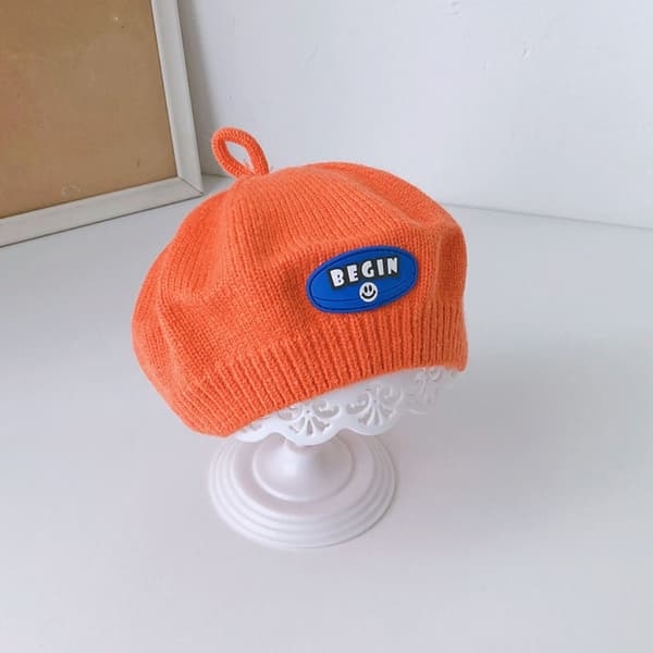 Lasten barettihattu ORANSSI orange
