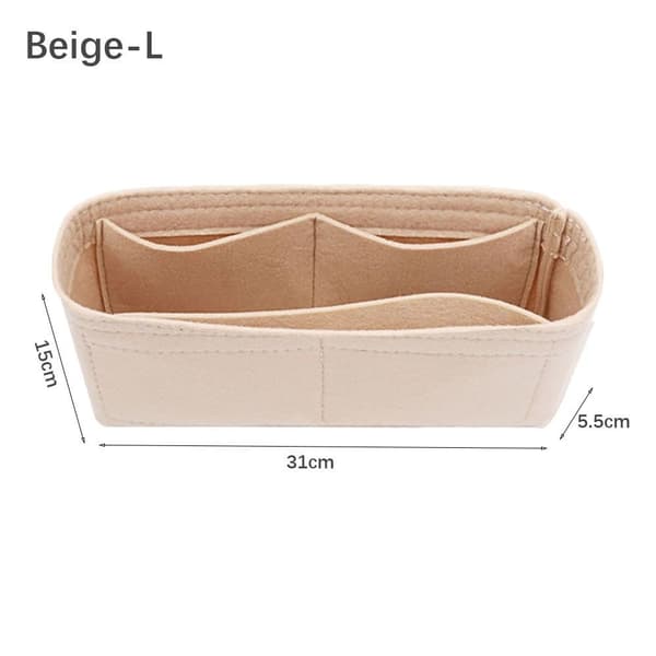 Filtinsats Väska Handväska Foder BEIGE L Beige L