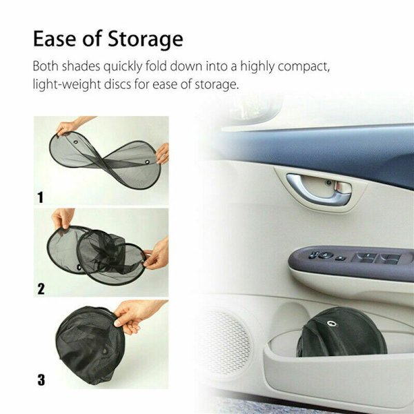 2 st Bil solskydd solskydd cover mesh visir