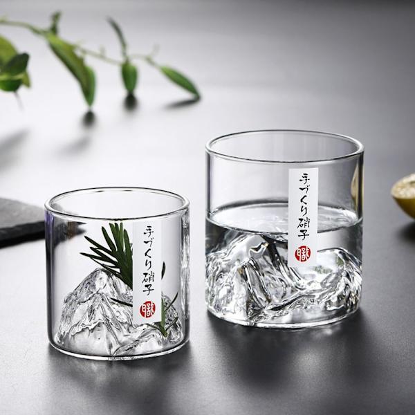 Pieni lasinen kahvikuppi Retro Mountain Glass L 300MLGREEN GREEN L  300mlgreen