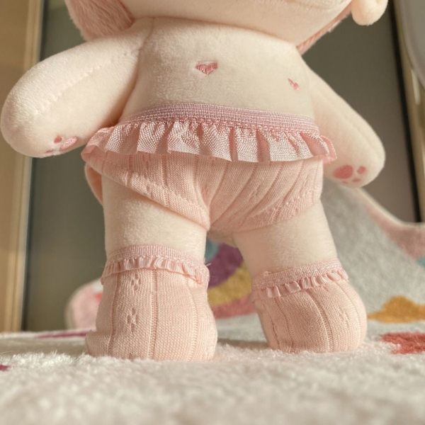 2kpl/ set Puuvillanukkevaatteet Ihanat prinsessahousut PINK 20cm Pink 20cm