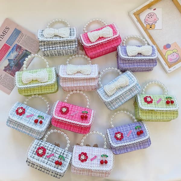Mini Skuldervesker Liten Satchel BLÅ 2 2 blue 2-2