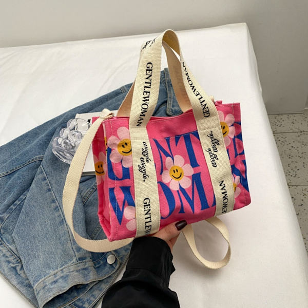 Bogstavtrykt mulepose Crossbody-taske E E E