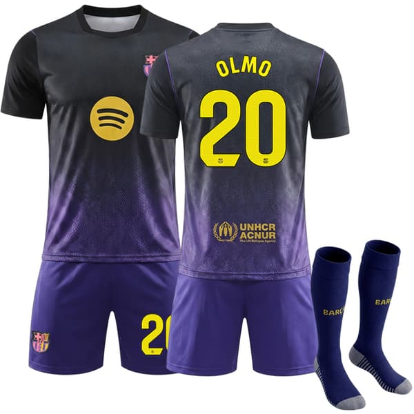 2026-2027 Barcelona Bortafotbollströja nr 20 Olmo 22